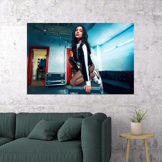 Dua Lipa British Albanian Singer Model Poster Wall Art Print Home Wall Decor - xonomax