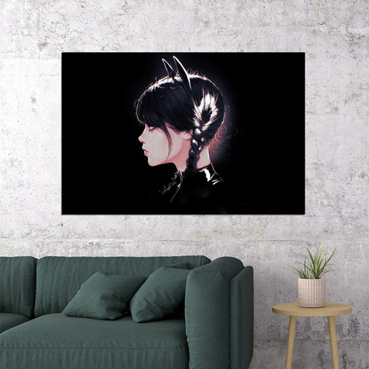 Wednesday Movie Comedy Fantastic Jenna Ortega Poster Wall Art Print Home Wall Decor - xonomax