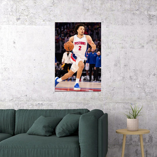 Cade Cunningham Basketball Team Match Detroit Pistons Poster Wall Art Print Home Wall Decor - xonomax