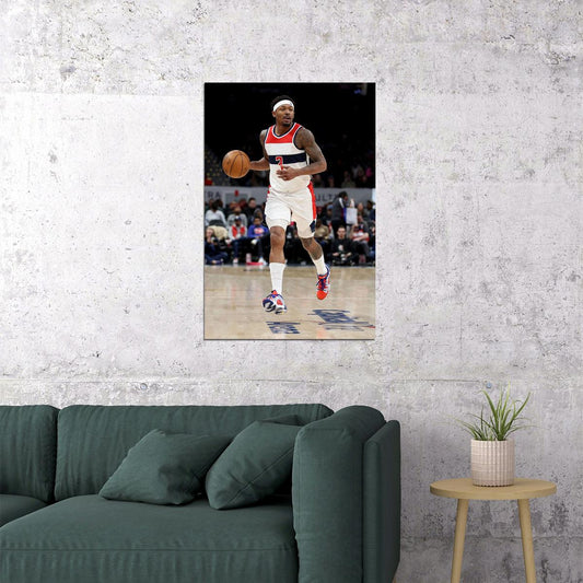 Washington Wizards Basketball Match Bradley Beal Poster Wall Art Print Home Wall Decor - xonomax
