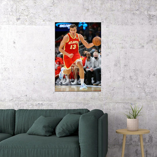Bogdan Bogdanovic Atlanta Hawks Basketball Team Player Poster Wall Art Print Home Wall Decor - xonomax
