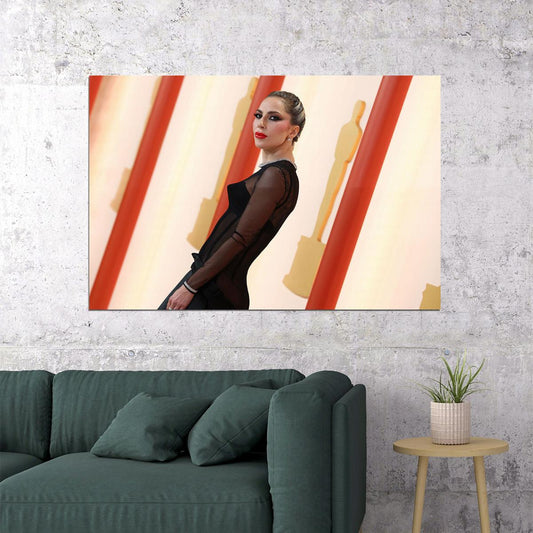 Lady Gaga Songwriter Rap Music Singer Oscars 2023 Poster Wall Art Print Home Wall Decor - xonomax