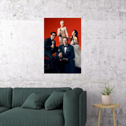 Jamie Lee Ke Huy Quan Michelle Yeoh Brendan Fraser 2023 Poster Wall Art Print Home Wall Decor - xonomax