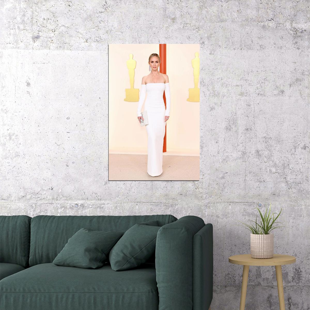 Emily Blunt Oscars 2023 British Actor Poster Wall Art Print Home Wall Decor - xonomax