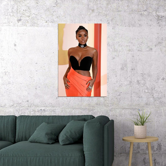 Janelle Monae Oscars 2023 American Songwriter Poster Wall Art Print Home Wall Decor - xonomax