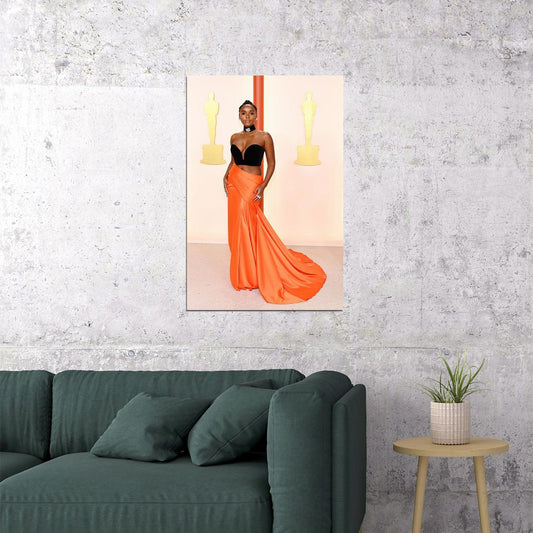 Janelle Monae Oscars 2023 American Singer Poster Wall Art Print Home Wall Decor - xonomax