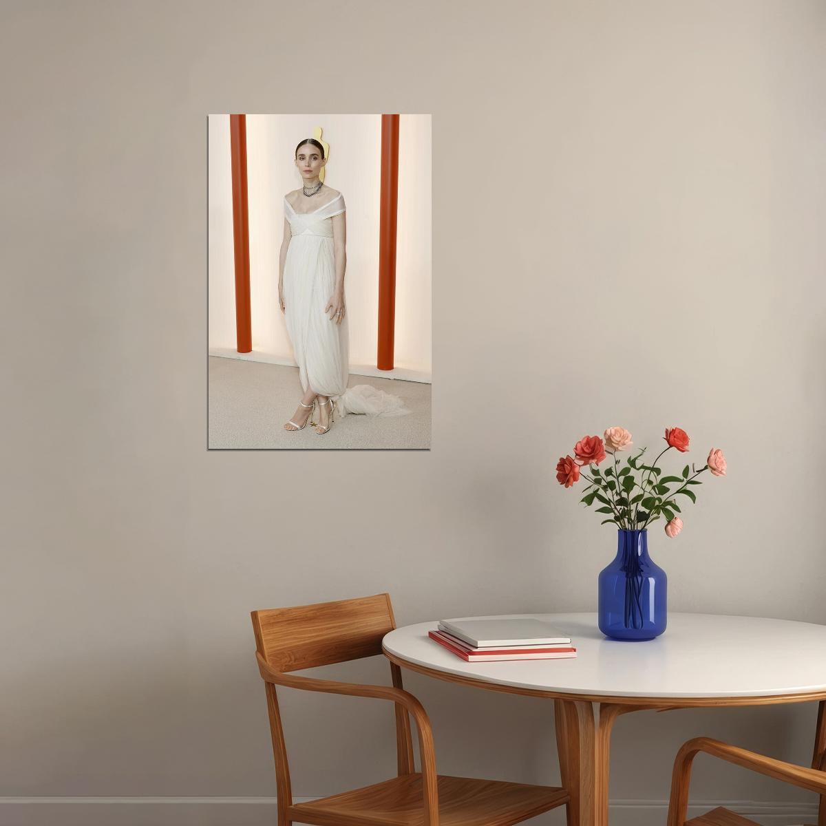 Rooney Mara Posing Oscars 2023 American Actress Poster Wall Art Print Home Wall Decor