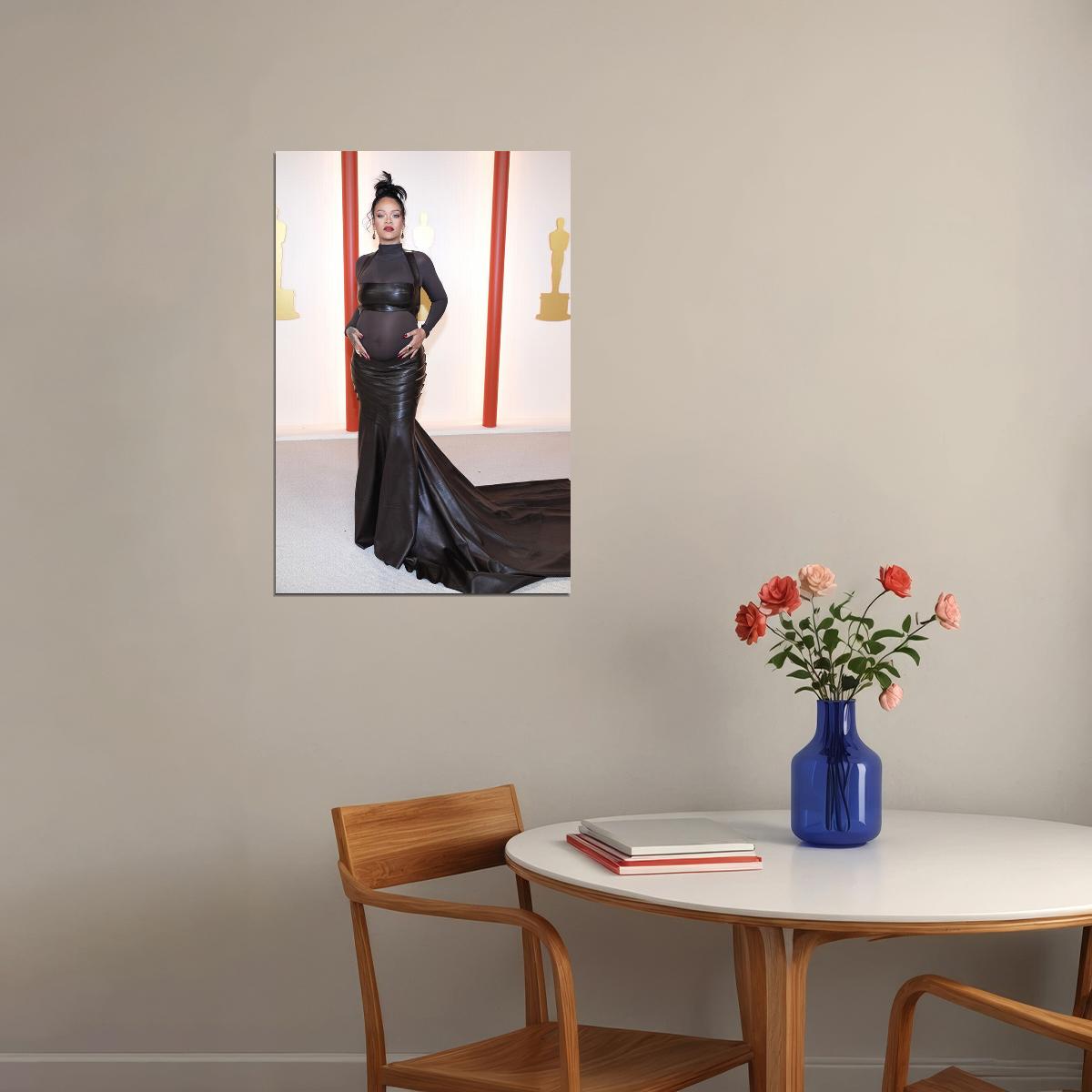Rihanna Oscars 2023 Sexy Girl Music Star Designer Poster Wall Art Print Home Wall Decor