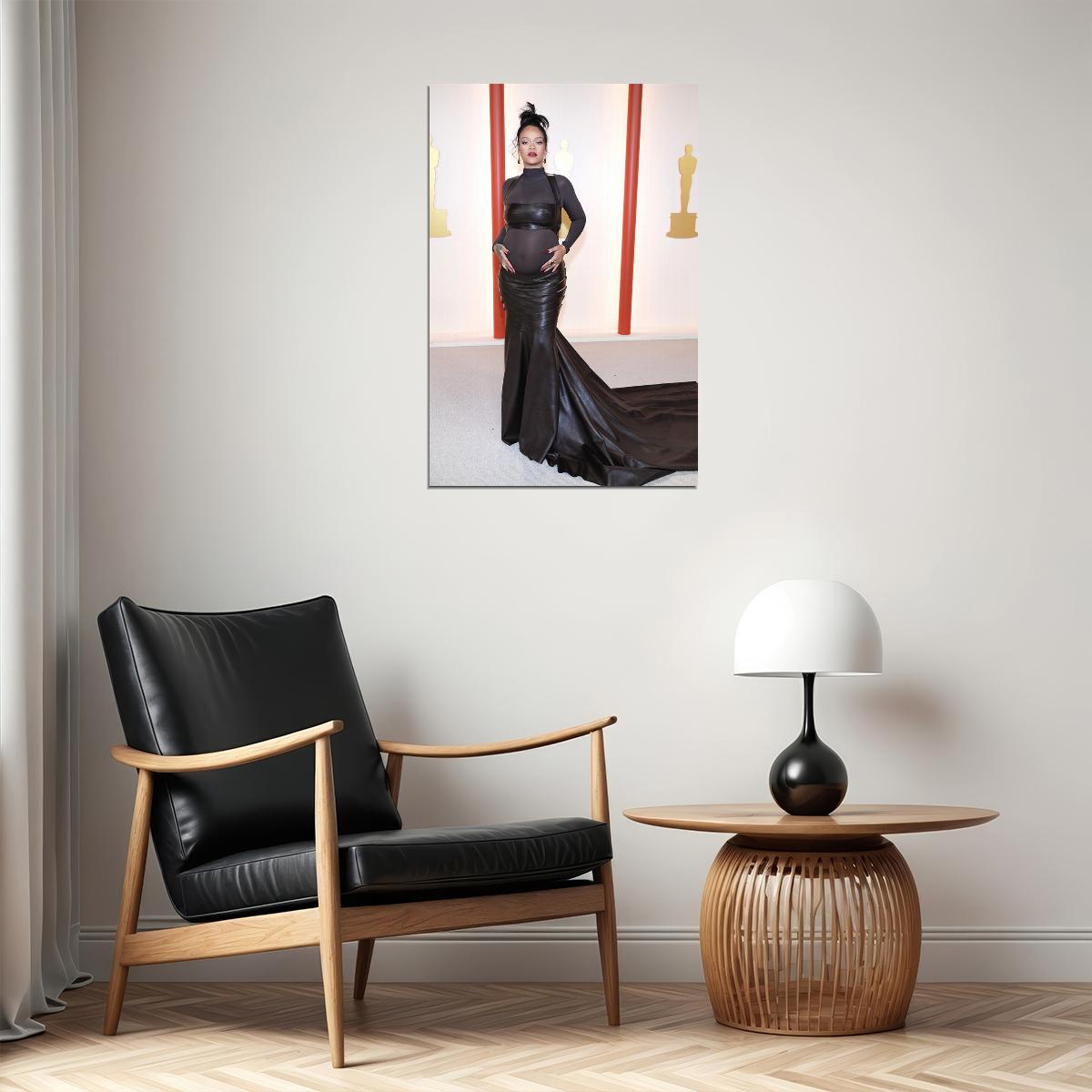 Rihanna Oscars 2023 Sexy Girl Music Star Designer Poster Wall Art Print Home Wall Decor