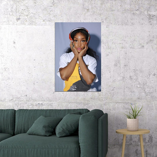Sza American Rap Singer Songwriter And Artist Poster Wall Art Print Home Wall Decor - xonomax