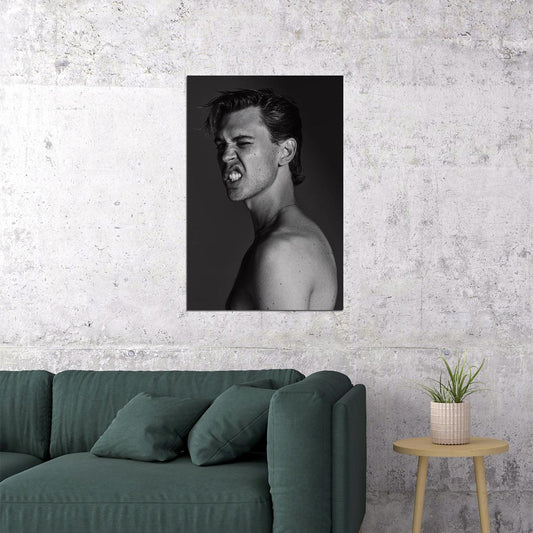 Austin Butler American Artist And Artist Black White Poster Wall Art Print Home Wall Decor - xonomax