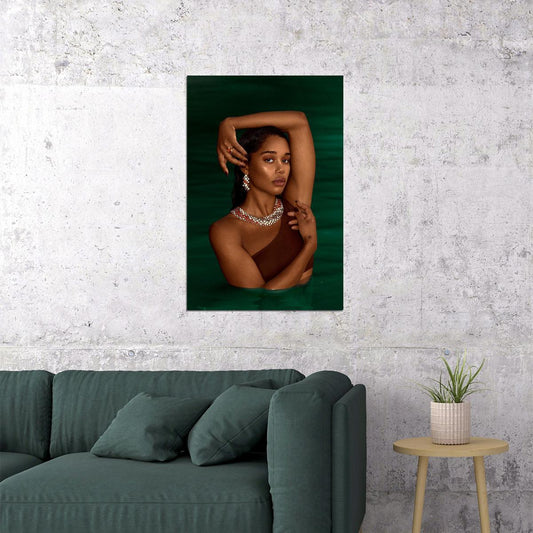 Laura Harrier Model And American Actress Poster Wall Art Print Home Wall Decor - xonomax
