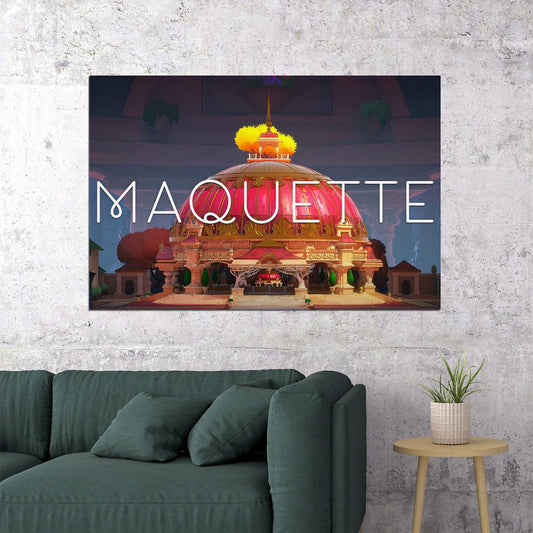 Maquette Video Game Action Puzzle Poster Wall Art Print Home Wall Decor - xonomax