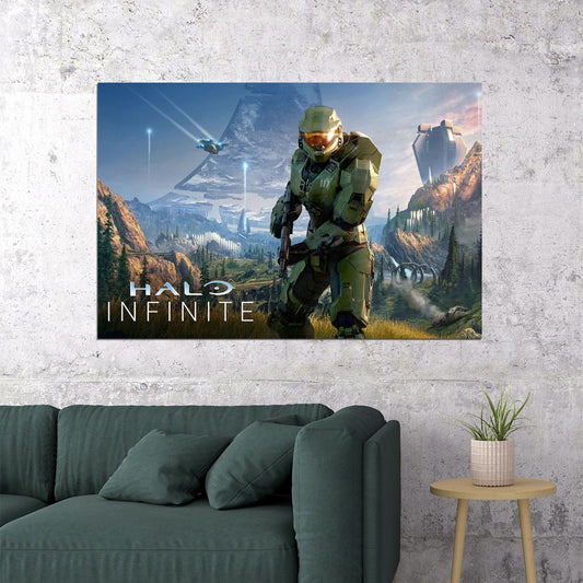 Halo Infinite Video Games Marksmanship Action Poster Wall Art Print Home Wall Decor - xonomax
