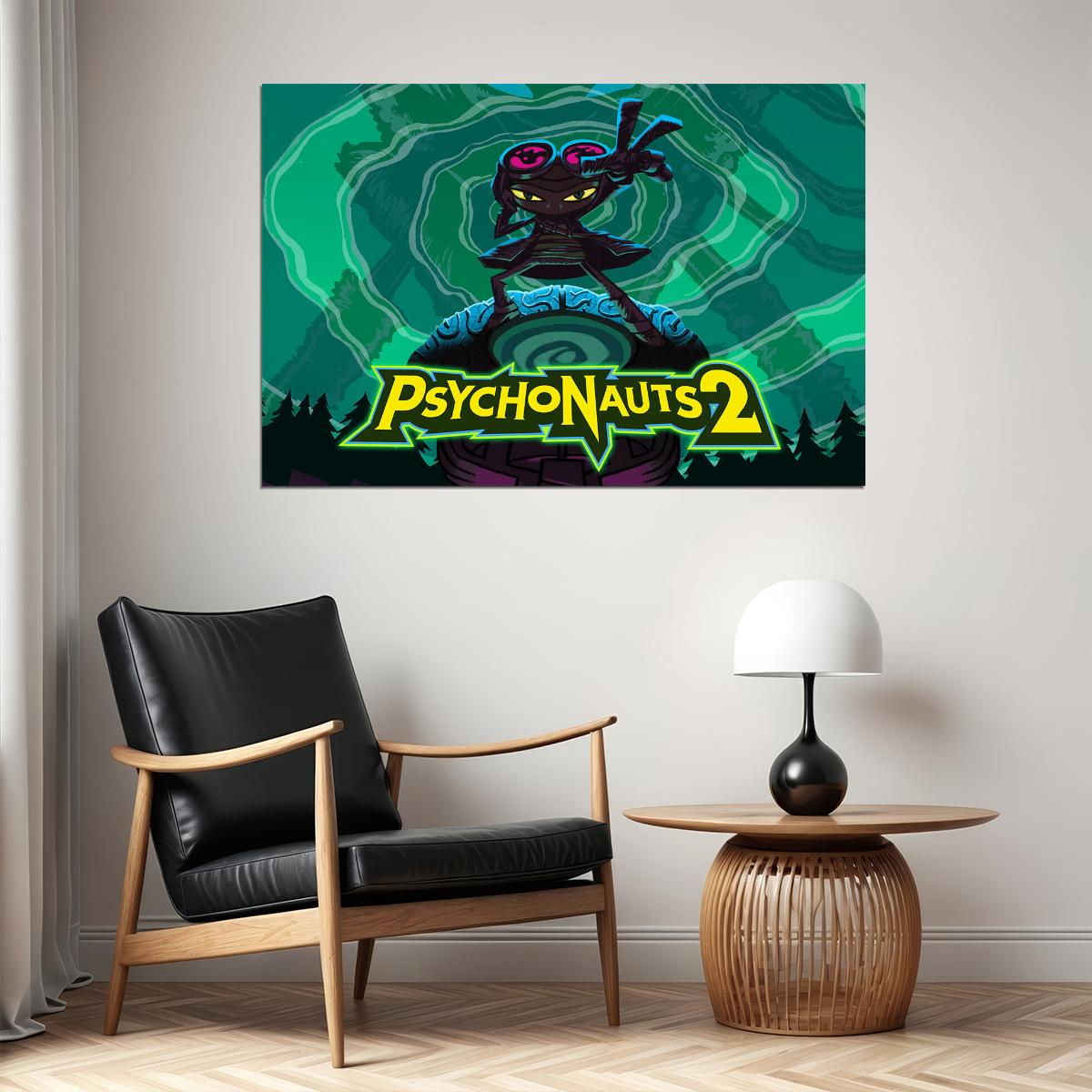 Psychonauts 2 Video Games Action Platform Game Poster Wall Art Print Home Wall Decor