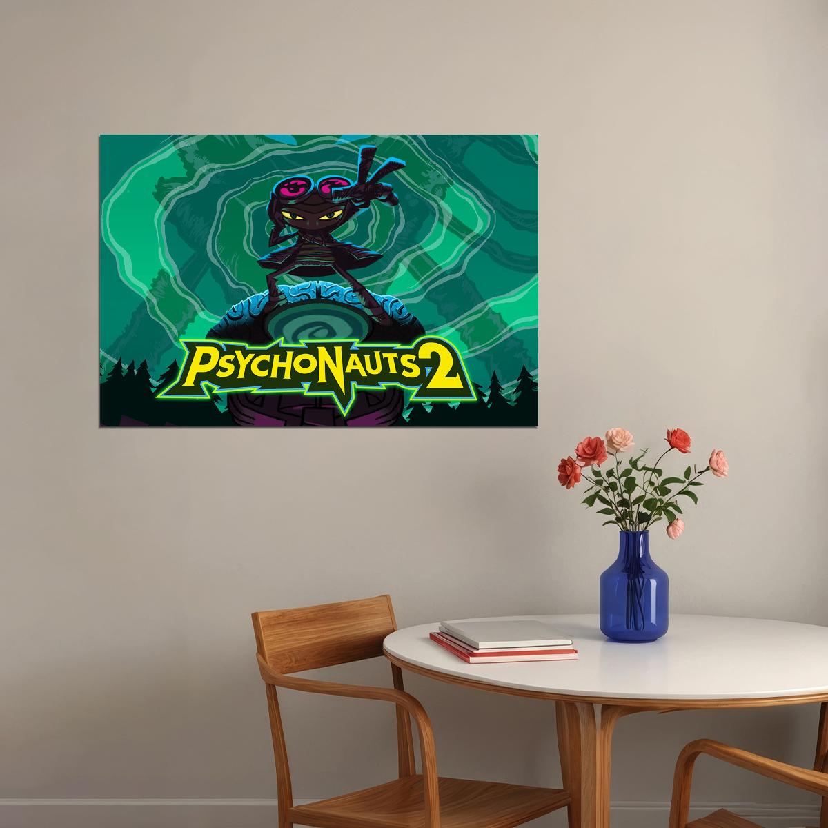 Psychonauts 2 Video Games Action Platform Game Poster Wall Art Print Home Wall Decor