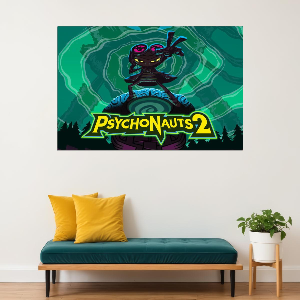Psychonauts 2 Video Games Action Platform Game Poster Wall Art Print Home Wall Decor
