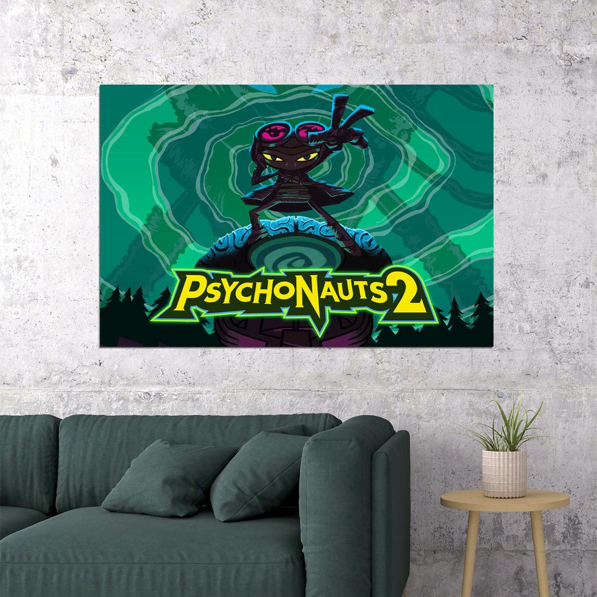 Psychonauts 2 Video Games Action Platform Game Poster Wall Art Print Home Wall Decor