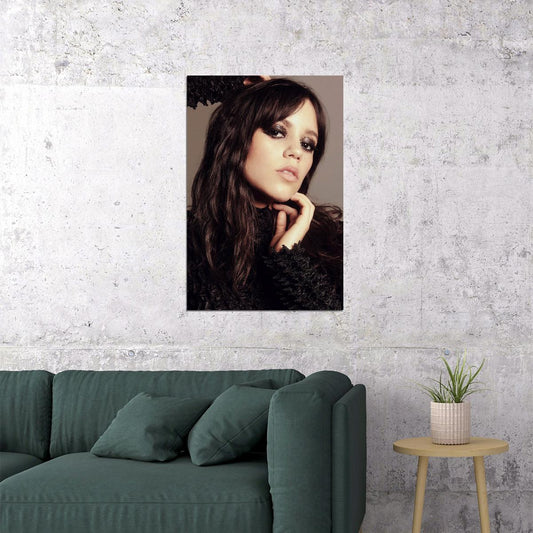 Jenna Ortega Famous American Movie Actor Beauty Poster Wall Art Print Home Wall Decor - xonomax