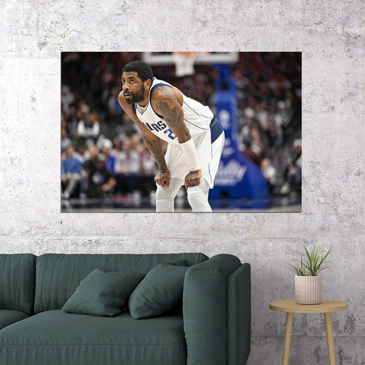 American Basketball Kyrie Irvin Dallas Mavericks Team Poster Wall Art Print Home Wall Decor - xonomax