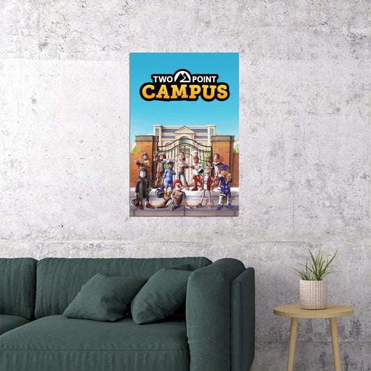Two Point Campus Video Games Business Simulation Poster Wall Art Print Home Wall Decor - xonomax