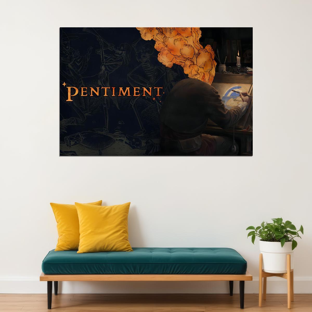 Pentiment Video Game Action Role Playing Poster Wall Art Print Home Wall Decor