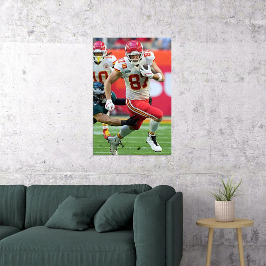 American Male Footballer Travis Kelce Kansas City Chiefs Poster Wall Art Print Home Wall Decor - xonomax
