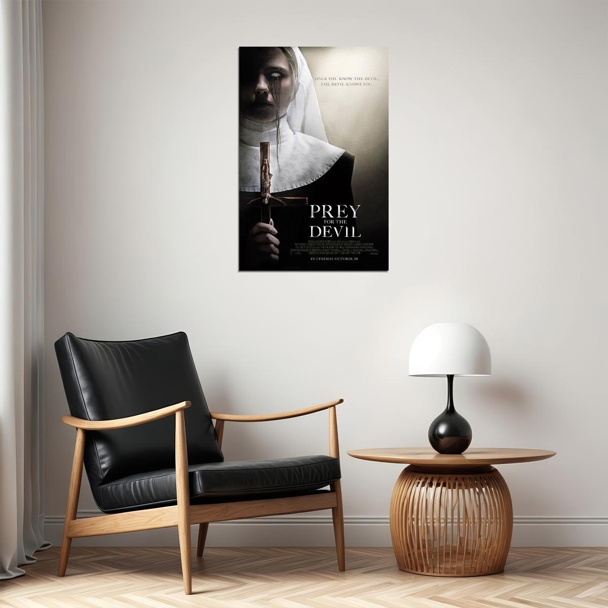 Prey For The Devil American Supernatural Horror Movie 2022 Poster Wall Art Print Home Wall Decor - xonomax