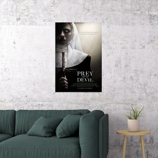 Prey For The Devil American Supernatural Horror Movie 2022 Poster Wall Art Print Home Wall Decor - xonomax