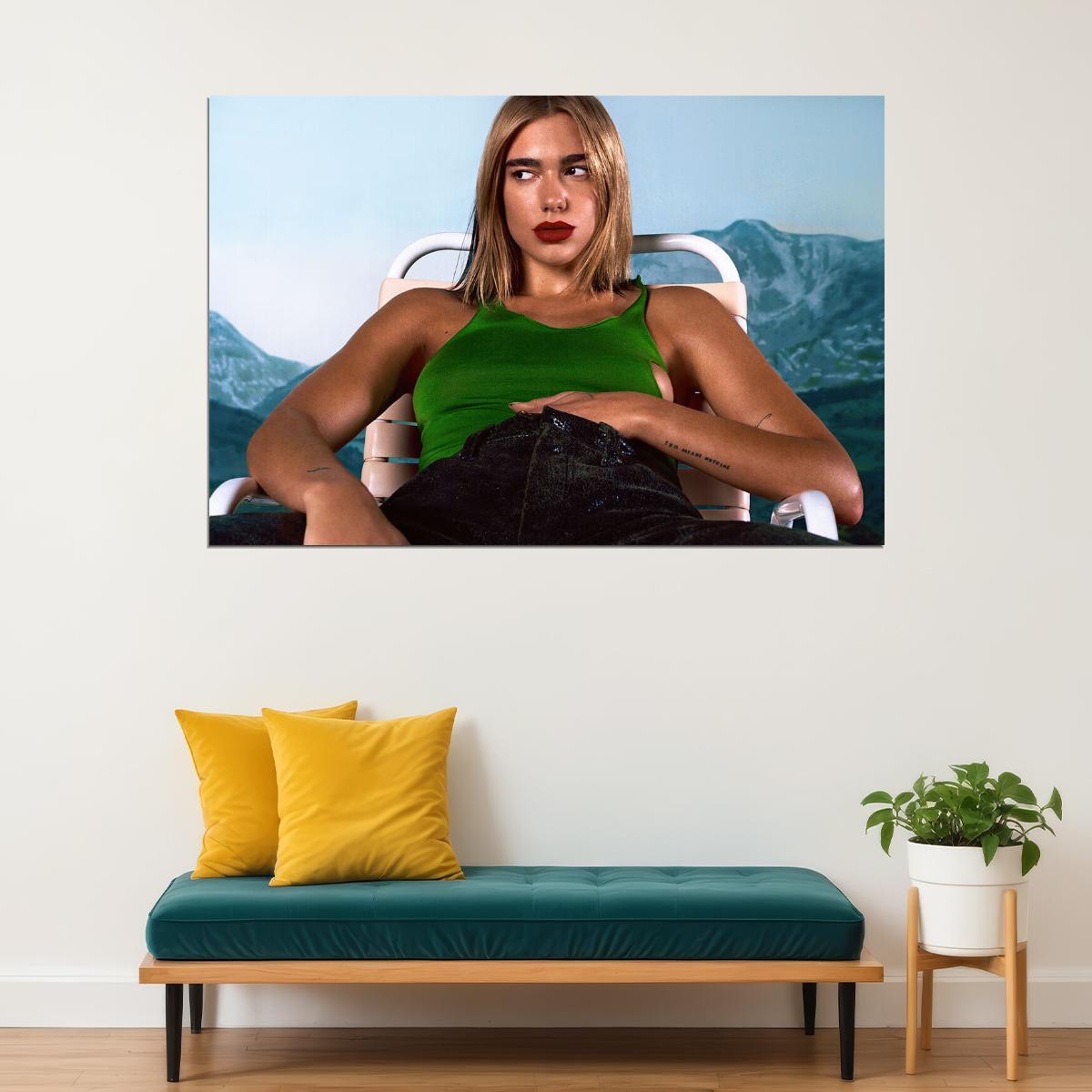 Dua Lipa British Albanian Model Singer Poster Wall Art Print Home Wall Decor
