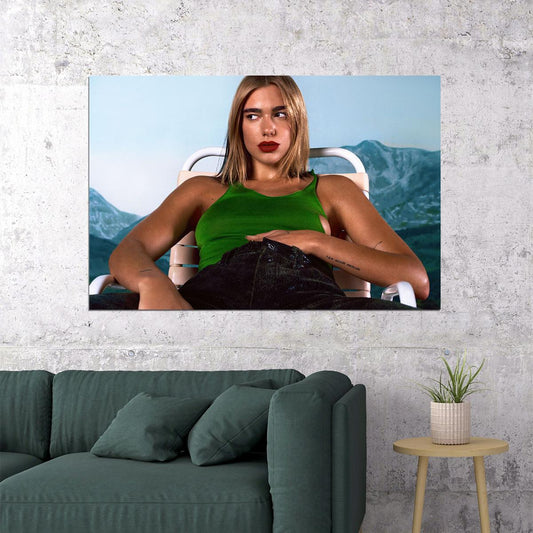 Dua Lipa British Albanian Model Singer Poster Wall Art Print Home Wall Decor - xonomax