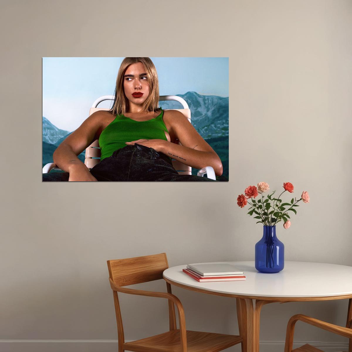 Dua Lipa British Albanian Model Singer Poster Wall Art Print Home Wall Decor