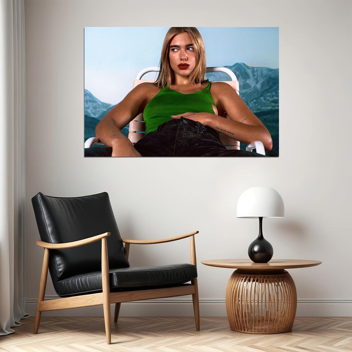 Dua Lipa British Albanian Model Singer Poster Wall Art Print Home Wall Decor - xonomax