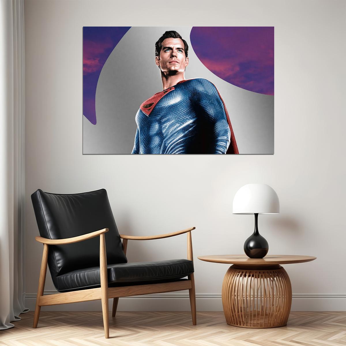 Superman Movie Action Henry Cavill Man Of Steel Poster Wall Art Print Home Wall Decor - xonomax