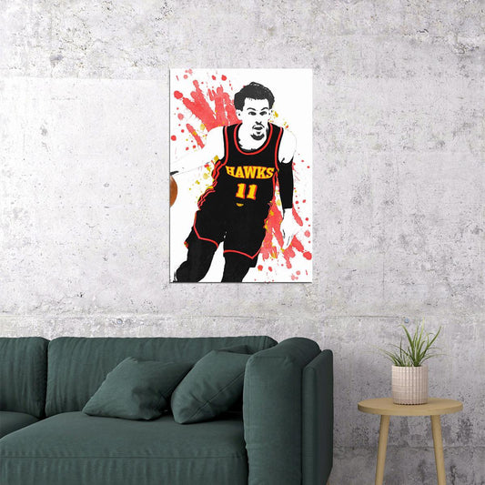 Trae Young American Athlete Atlanta Hawks Player Poster Wall Art Print Home Wall Decor - xonomax