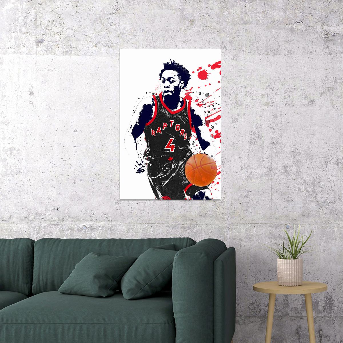 Scottie Barnes American Basketball Toronto Raptors Match Poster Wall Art Print Home Wall Decor