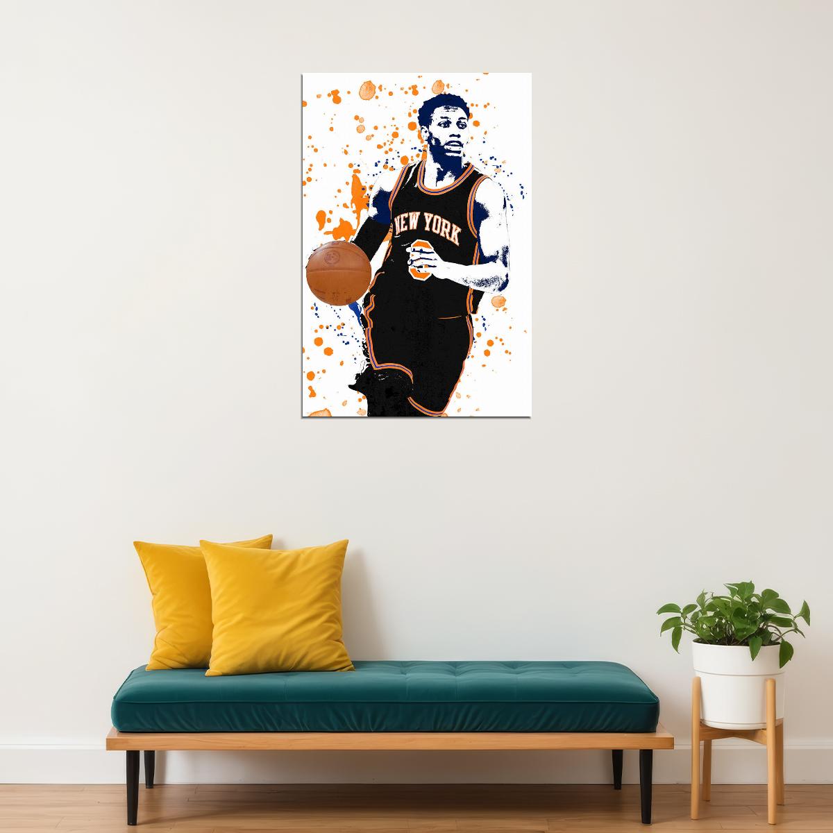 Rj Barrett Canadian Basketball New York Knicks Team Poster Wall Art Print Home Wall Decor