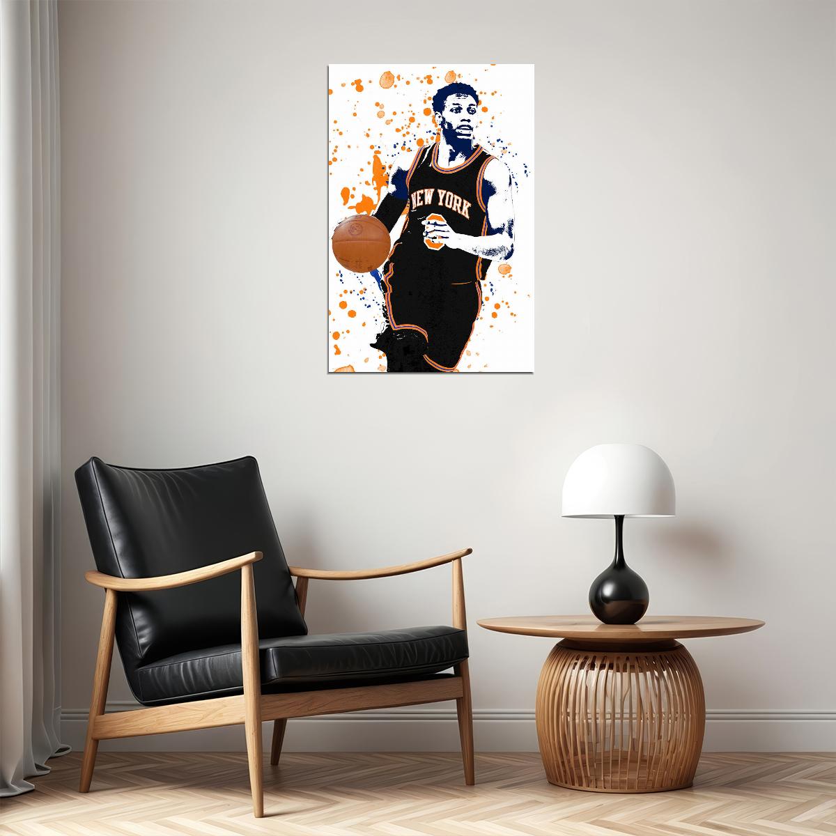 Rj Barrett Canadian Basketball New York Knicks Team Poster Wall Art Print Home Wall Decor