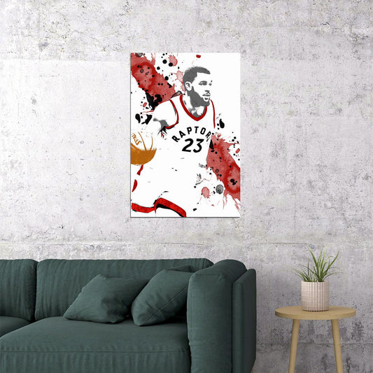 Fred Vanvleet Toronto Raptors Basketball Team Player Poster Wall Art Print Home Wall Decor - xonomax