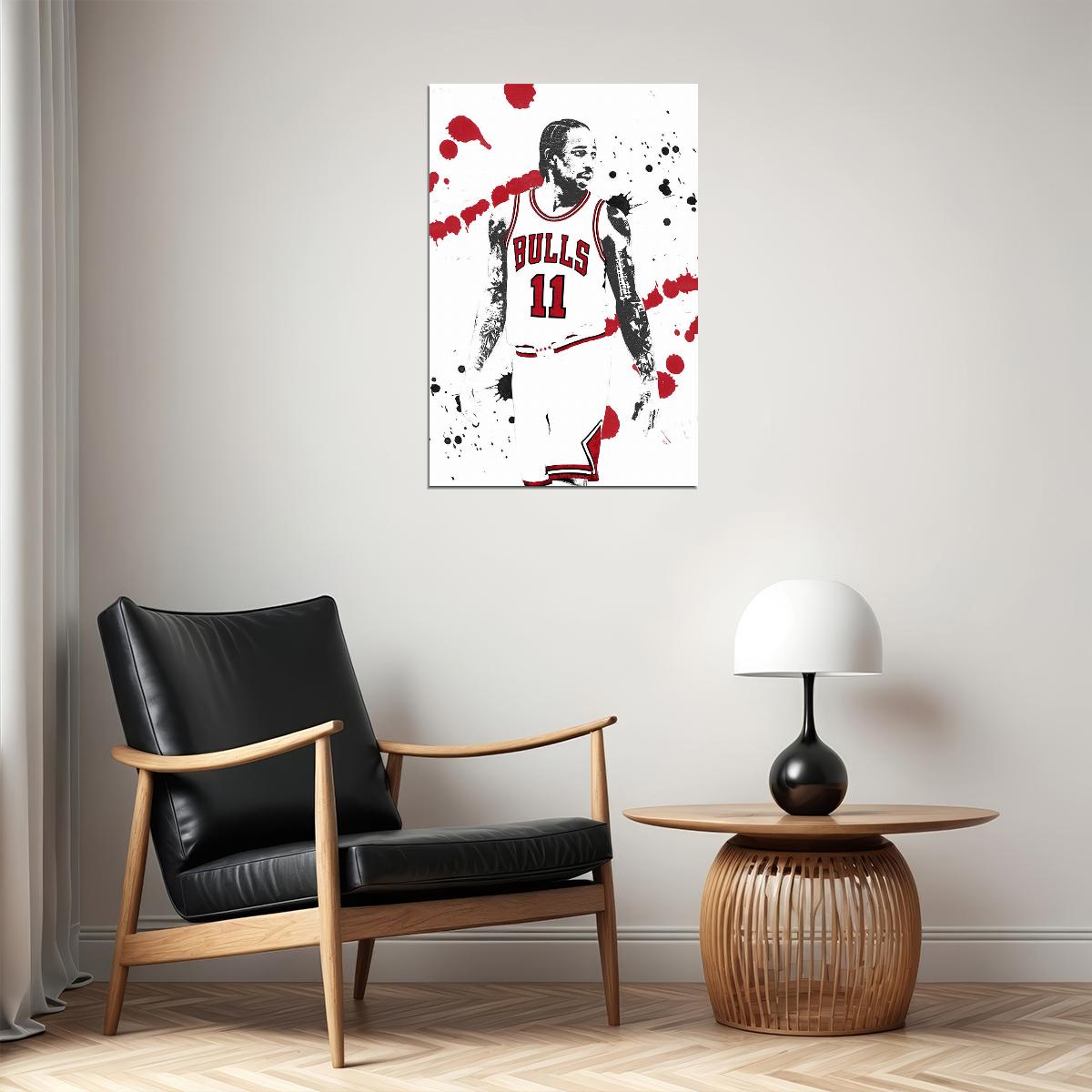 Demar Derozan Chicago Bulls Basketball Team Poster Wall Art Print Home Wall Decor