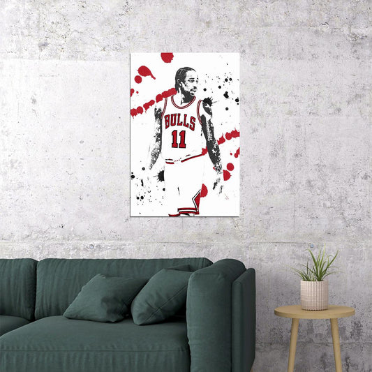Demar Derozan Chicago Bulls Basketball Team Poster Wall Art Print Home Wall Decor - xonomax
