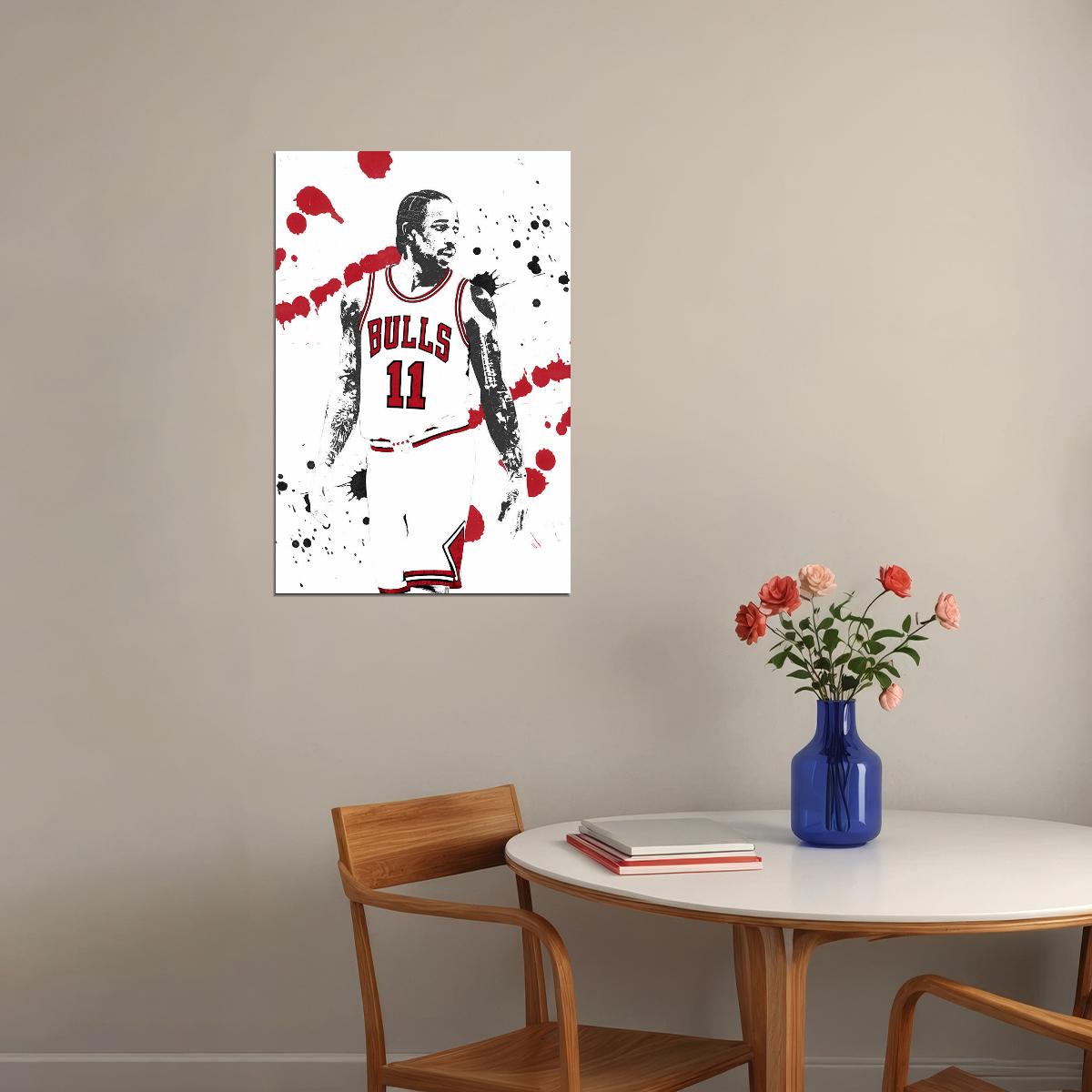 Demar Derozan Chicago Bulls Basketball Team Poster Wall Art Print Home Wall Decor