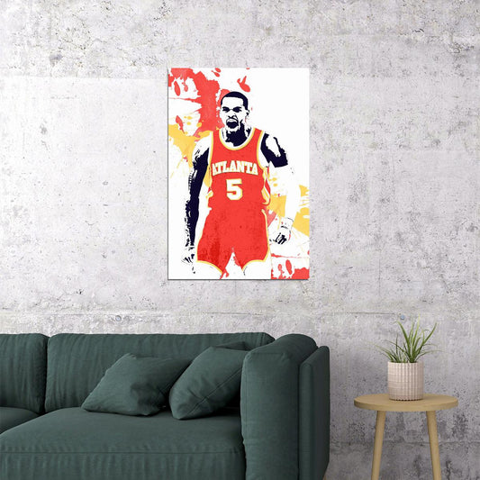 Dejounte Murray American Basketball Atlanta Hawks Team Poster Wall Art Print Home Wall Decor - xonomax