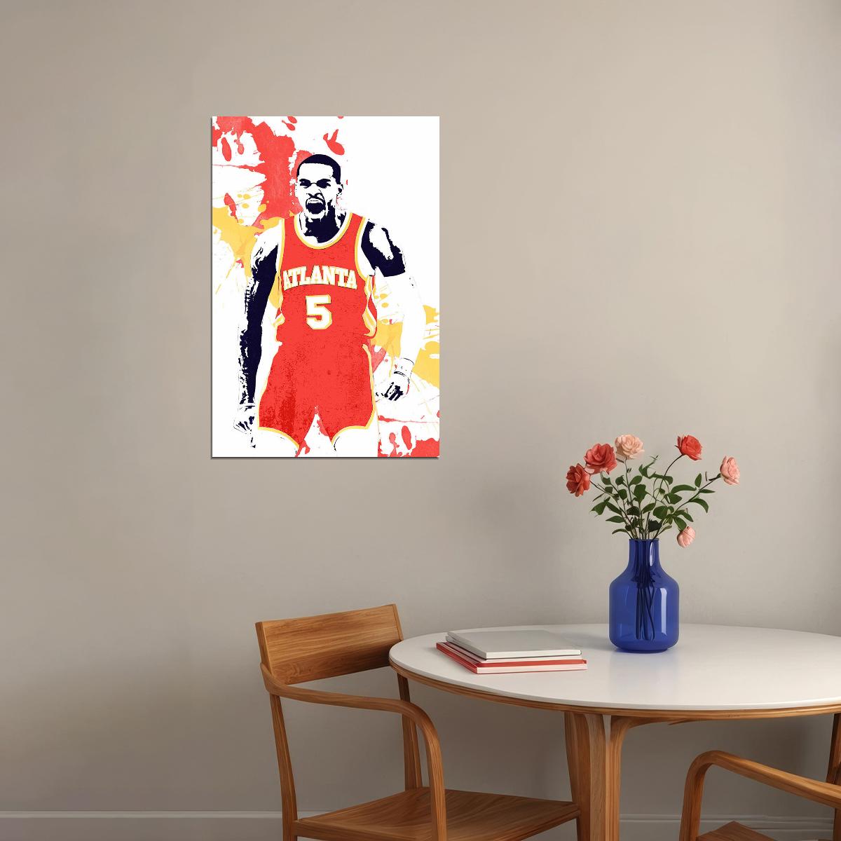 Dejounte Murray American Basketball Atlanta Hawks Team Poster Wall Art Print Home Wall Decor