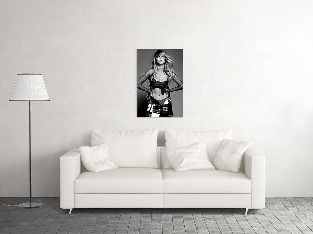 Delilah Belle Hamlin Phenomenon Black White Posing Poster Wall Art Print Home Wall Decor