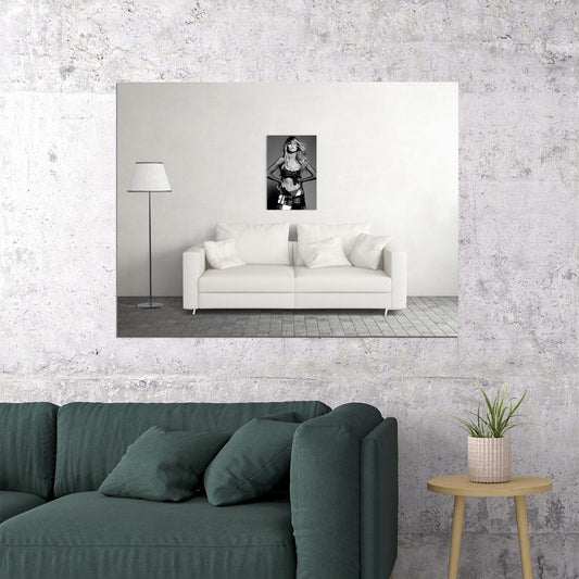 Delilah Belle Hamlin Phenomenon Black White Posing Poster Wall Art Print Home Wall Decor - xonomax