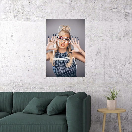 Latto American Female Songwriter And Rapper Poster Wall Art Print Home Wall Decor - xonomax