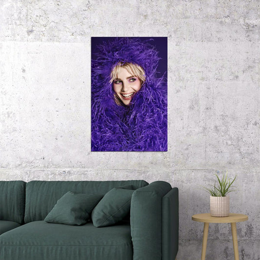 Lucy Boynton In Purple Blonde Hair American Artist Poster Wall Art Print Home Wall Decor - xonomax