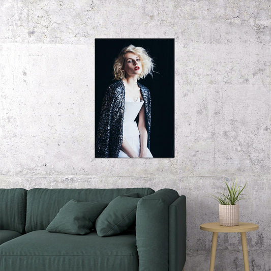 Lucy Boynton American Beautiful Artist Actress Poster Wall Art Print Home Wall Decor - xonomax