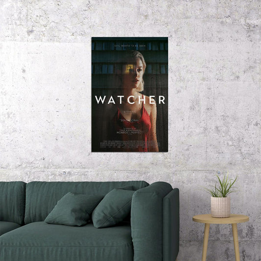 Watcher Psychological Thriller Horror Movie Okuno Monroe 2022 Poster Wall Art Print Home Wall Decor - xonomax